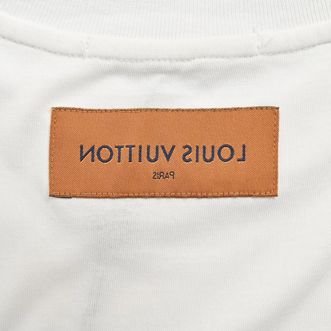 Louis Vuitton/Louis Vuitton 24ss embroidered three-letter short sleeves
